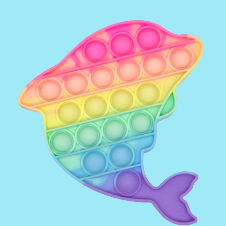 POP IT – Dauphin – Rainbow – Fidget toys - Eveil Montessori Maroc