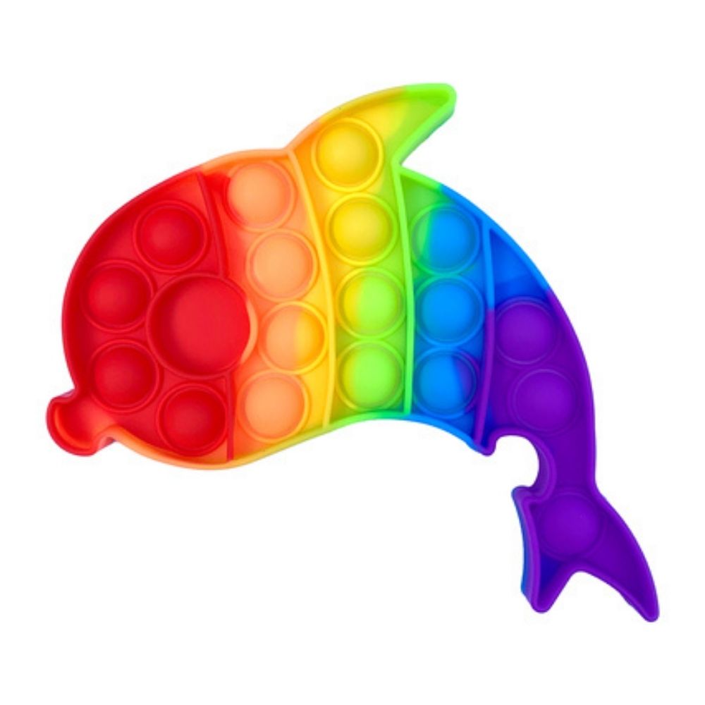 POP IT – Dauphin – Rainbow – Fidget toys - Eveil Montessori Maroc