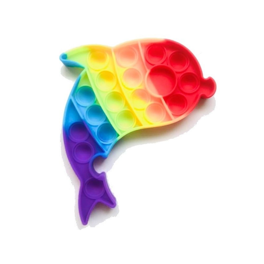 POP IT – Dauphin – Rainbow – Fidget toys - Eveil Montessori Maroc
