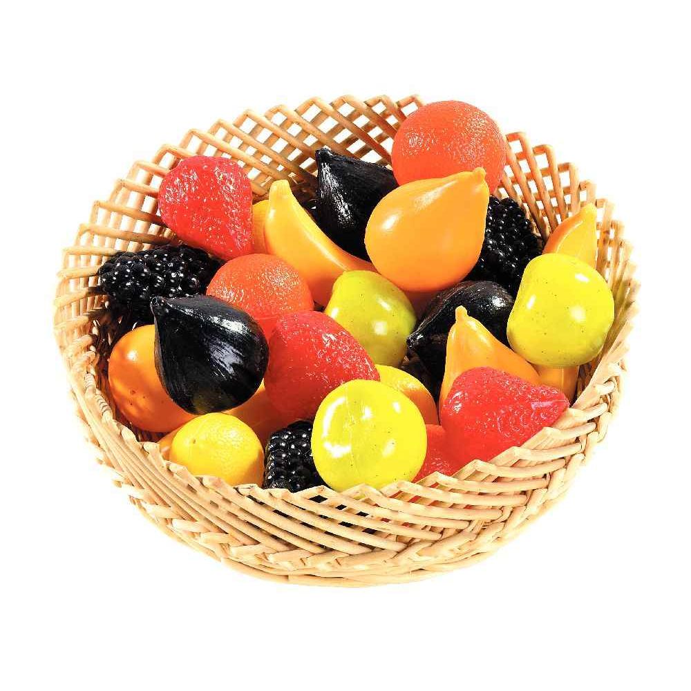 Set de 24 Fruits assortis - Aliments en plastique - Eveil Montessori Maroc