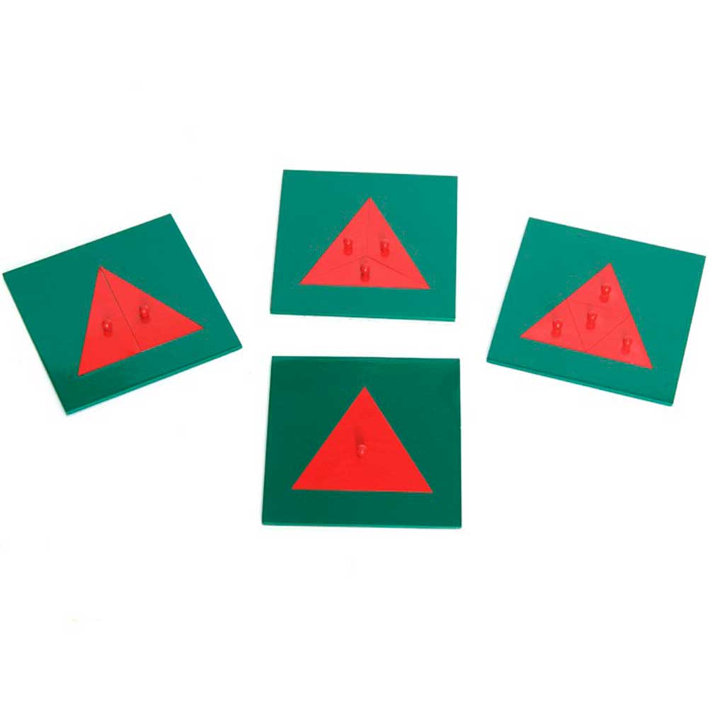 Fractions Métalliques : Triangles - Eveil Montessori Maroc