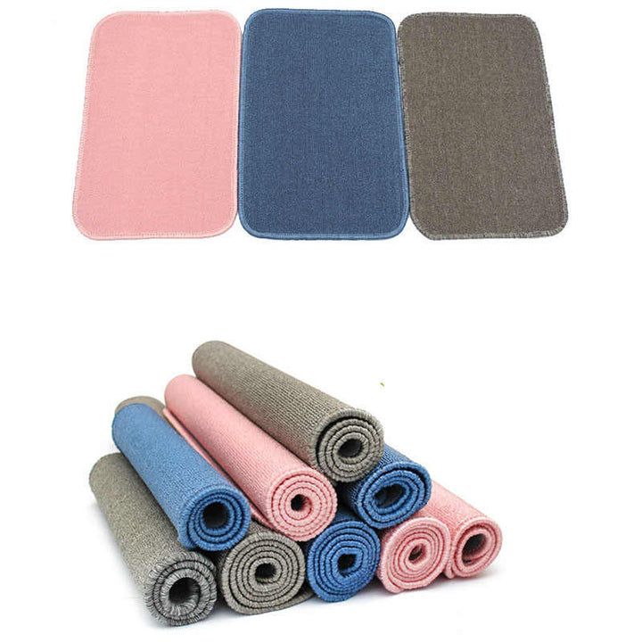 Petit Tapis de travail 60x40cm COULEUR AU CHOIX BLEU - GRIS - ROSE- Eveil Montessori Maroc